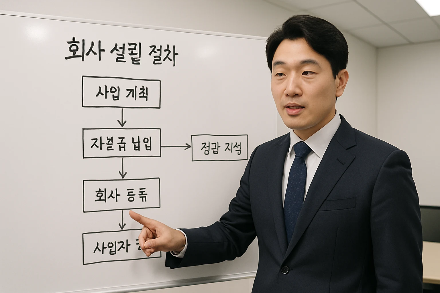 주민센터에서 발급받은 증명서 봉투를 들고 있는 모습
